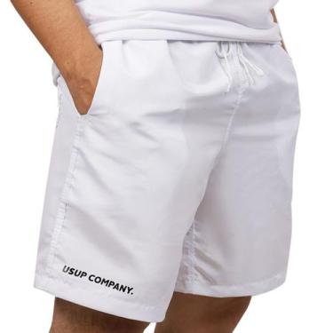 Imagem de Short Masculino Bermuda Masculina Branca Esportiva USUP Leve, Branco, 