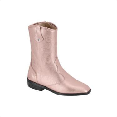 Imagem de Bota Country Infantil Molekinha Metalizada, Rosa velho, Rosa, 31
