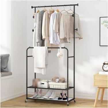 Imagem de ASOSIOKR Suporte de cabideiro, organizador de roupas para pendurar e exibir, chapéu, sapato, bolsa de mão, suporte de armazenamento de cachecóis, entrada portátil para quarto