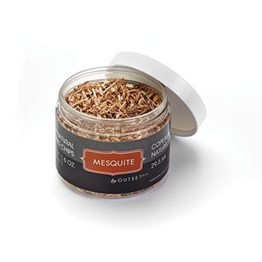 Imagem de Outset Lascas para fumar madeira Mesquite seca em forno, 170 g, marrom