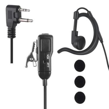 Imagem de stdgove Fone de ouvido de segurança Vox com clipe de orelha, 2 pinos, microfone Ptt para Midland gxt x-tra Xtra Talker gmrs GTX 1000 1000g 1050 gxt1000vp4 Walkie Talkies