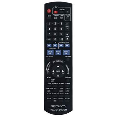 Imagem de Controle remoto de substituição EUR7662YY0 compatível com Panasonic DVD SA-PT950P SB-HC950 SB-HS950 SB-HS1050 SB-HW950 SB-WA1050 SH-FX65T SE-FX65 SE-FX66 SA-PT950PC SC-PT950 SC-PT1050 SA-PT950 SA-PT1050 SA-PT1050 SA-PT1050