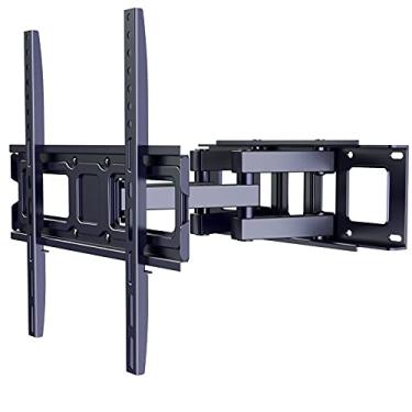 Imagem de Suporte de parede para TV Full Motion, braço de extensão giratório duplo articulado para a maioria das TVs curvas planas LED de 26 a 55 polegadas, LCD, OLED com VESA máximo de 400 x 400 mm, comporta