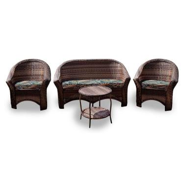 Imagem de Conjunto De Sofá 1 Sofá + 2 Poltronas + 1 Mesa Centro