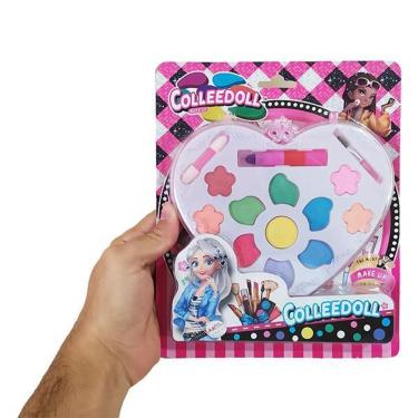 Imagem de Estojo Maquiagem Infantil Crianças Coração Paleta 11 Nº7