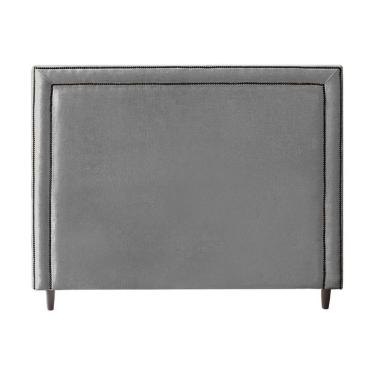 Imagem de Cabeceira Cama Casal Box Estofado 138 Cm Isadora Linho Cinza Escuro