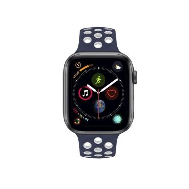 Imagem de Pulseira Para Apple Watch 38Mm/40Mm - Armor Running - Azul Escuro E Branco - Gshield