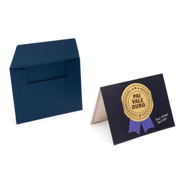 Imagem de Cartão Medalha Pai Vale Ouro