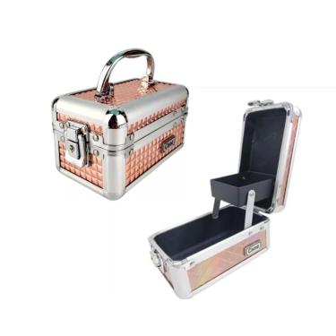 Imagem de Cisne Mini Maleta Rosê Para Maquiagem, Joias E Acessórios Csn-5110