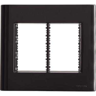 Imagem de Placa 6 Postos 4x4 Tramontina Giz Preta Suporte Tramontina