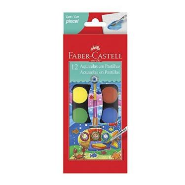 Imagem de Estojo Aquarela Escolar 12 Cores + Pincel - Faber-castell