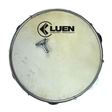 Imagem de Pandeiro 10" Couro Formica Branco Afinação Simples 40051BR - Luen