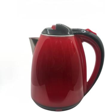 Imagem de Chaleira Jarra Elétrica Prática Inox Vermelha Plástica 1,8 Litros Premium 1100w 110v 220v(110V)