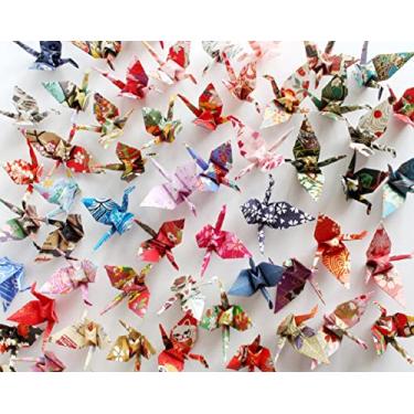 Imagem de Lotus Mann 100 Peças De Guindastes Papel Origami Washi Japoneses Pré-Fabricados, Dobrados À Mão, Guirlandas Yuzen Faça Você Mesmo Para Lembrancinhas Chá, Chá Bebê, Casamento, Suprimentos Pássaros (5