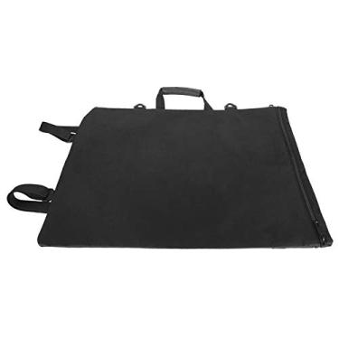 Imagem de Mochila Portátil de Pintura, Cinta Ajustável Aço Inoxidável Com Zíper de Tela de Desenho de Sacos de Arte de Desenho de Suprimentos de Arte Com Tiras Reforçadas (Bolsa de pintura preta de 8k preto)