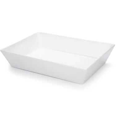 Imagem de Travessa Melamina Branca 4L Profissional Servir Buffet Haus Concept Saladas Massas