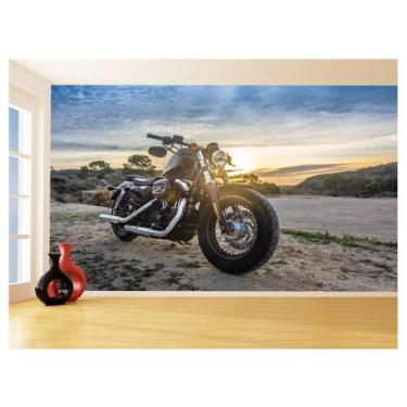 Imagem de Papel De Parede 3D Moto Esporte Viagem Estrada 3,5M Bkm105 - Você Deco