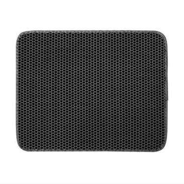 Imagem de Absorventes higiênicos para gatos resistentes a manchas Litter Pan Grau lavável (Preto,G - 55 x 75cm)