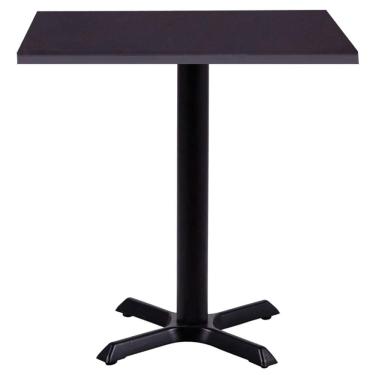 Imagem de Mesa ômega Ferro Preto 74 Cm (alt) Base Em X Tampo Mdp Quadrado 60 Cm (larg) X 2,50 Cm (alt) Preto