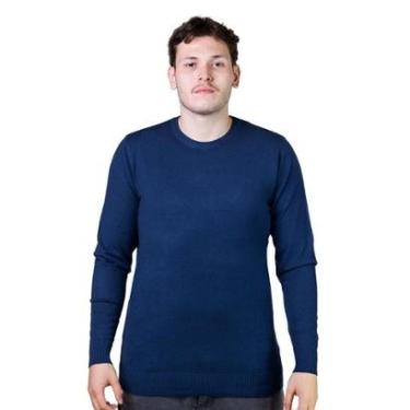 Imagem de Suéter Tricôt Masculino Broken Rules 590200 Azul-Masculino