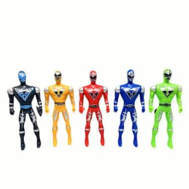 Imagem de Kit 5 Bonecos Power Ranger Brinquedos Infantil - VALOR STORE