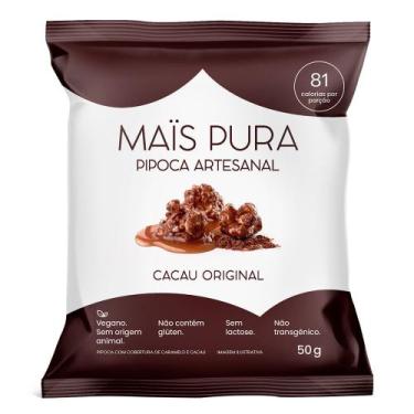 Imagem de Pipoca Artesanal Mais Pura Sabor Cacau Original 50g