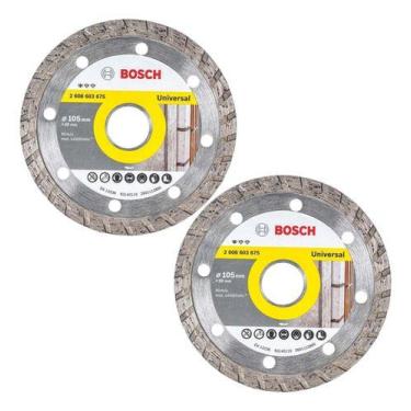 Imagem de Kit 2 Discos Diamantados 105mm Turbo Serra Mármore Bosch