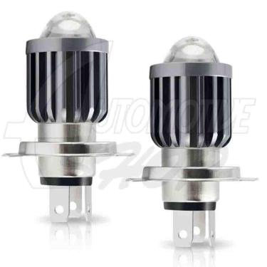 Imagem de Lampada Led 12V 10 Mil L Super Bco H4 Projecto MOTO CARRO Un