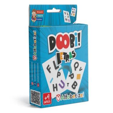 Imagem de Jogo Cartas Infantil Doobi Letras Autismo Tdah Alfabetizei