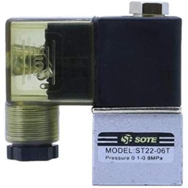 Imagem de Válvula Solenóide 1/8 "dc 24v Normalmente Aberta Sote Válvula Solenóide Ac 220v 380v St22-06t Compressor De Ar Bomba Acessórios Válvula De Escape, 220V