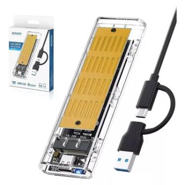 Imagem de Case Gaveta Para SSD M.2 Nvme E  Sata Usb 3.0 Usb C Type-c