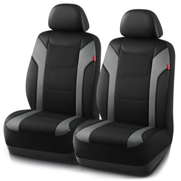 Imagem de Rubbermaid Capa de couro para assento de carro – capa universal para assento frontal, compatível com airbag, fácil de instalar, capa de assento automotivo resistente à água e durável para carros