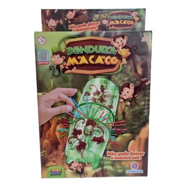 Imagem de Jogo Divertido Pendura Macaco Com Varetas Infantil Polibrinq