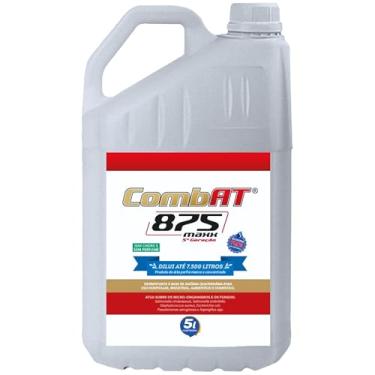 Imagem de AtCllor, Desinfetante com quartenário de Amônia para piscina, Concentrado, Sem cheiro, ComBat 875 Maxx, 5 Litros, Azul