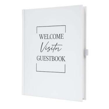 Imagem de Livro de Visitantes Boas-Vindas Capa Dura Entrar Registro para Aluguel de Férias, Bed & Breakfast, Casa de Praia, Casa de hóspedes, Livro de Registro - 100 Entradas de Hóspedes - Aluguel de Curto