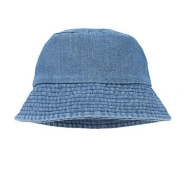 Imagem de DAZCOS Bucket Hat Fox Cosplay Cosutme Accessory for Men Women Fishing Hats Halloween (blue)