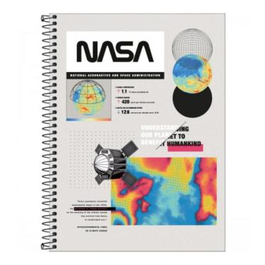 Imagem de Caderno Espiral Capa Dura Universitário 1 Matéria Nasa 80 Folhas Estampa 3