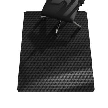 Imagem de SALLOUS Tapete de cadeira para carpete, tapete de cadeira de escritório de 76 cm x 122 cm para pisos alcatifados, tapete de vinil resistente com aderências, protetor de piso de computador para