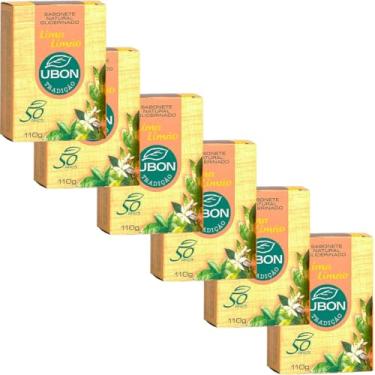 Imagem de Kit 6 Sabonete Natural Glicerinado de Lima Limão Ubon 110g