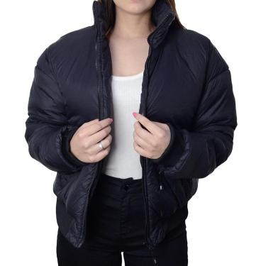 Imagem de Jaqueta Feminina Mosaico Nylon Bomber Preta - 26010181-Feminino