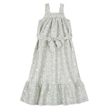 Imagem de Vestido Infantil Menina Midi Verde Mundi
