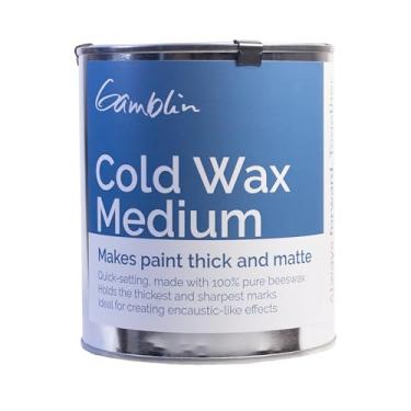 Imagem de Gamblin Cera fria média, textura média para pintores de óleo, lata de 80 ml