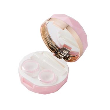 Imagem de Estojo porta lentes Delicate Box + Pinça e Ventosa Rosa