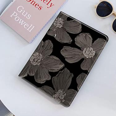 Imagem de Capa floral para iPad Pro 33.0 cm (M4) 2024 capa com estampa floral fofa de couro fino capa inteligente com suporte para lápis hibernar/despertar automaticamente, cor O