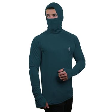 Imagem de Camiseta Skube Com Máscara e Capuz UV 50+ Manga Longa Masculina-Masculino