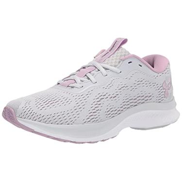 Imagem de Under Armour Tênis de corrida feminino Charged Bandit 7, Cinza halo (105)/branco, 8.5