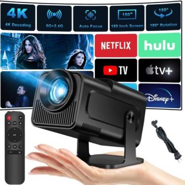 Imagem de Projetor Hy320 Mini 4K Android com Wi-Fi para Exibição em Casa - ASAF