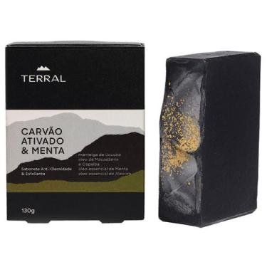 Imagem de Sabonete Natural Carvão Ativado e Menta 130g Terral