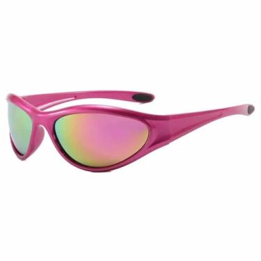 Imagem de Óculos de sol para áreas externas, estilo punk, feminino, esportivo, para ciclismo, UV400 (roxo, roxo)