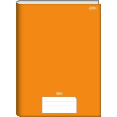 Imagem de Caderno Brochura 1/4 Capa Dura Stiff 96 Folhas Laranja 05un